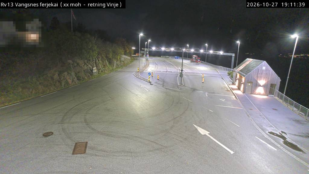 Straßenkamera Fähranleger Vangsnes