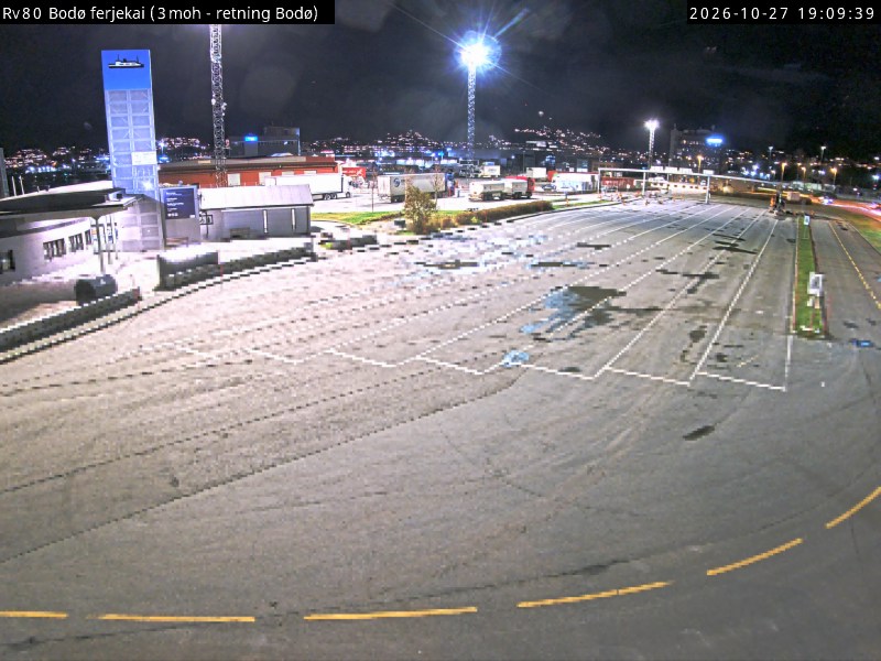 Straßenkamera Fähranleger Bodø