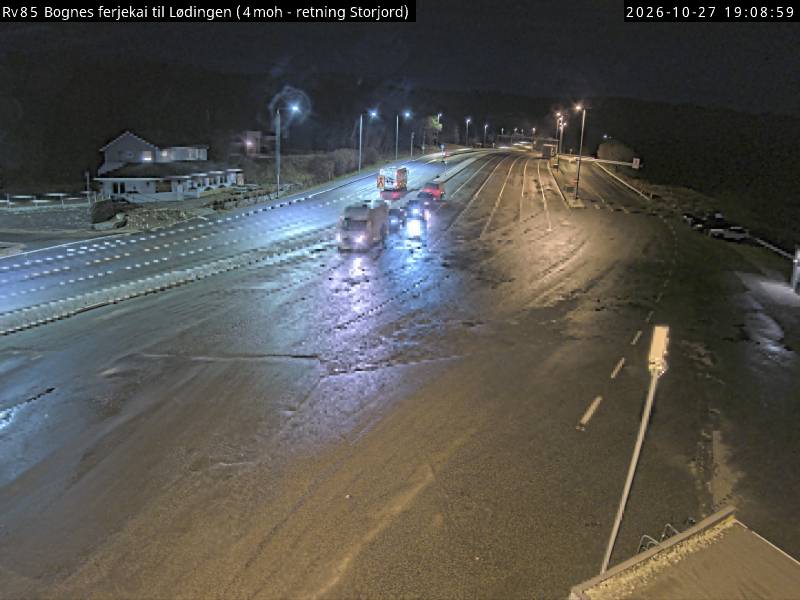 Straßenkamera Fähranleger Bognes – Lødingen