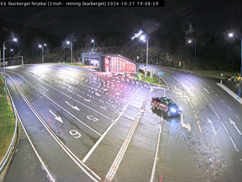 Straßenkamera Fähranleger Skarberget