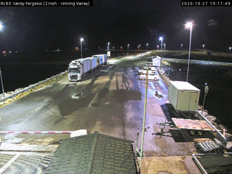 Straßenkamera Fähranleger Værøy