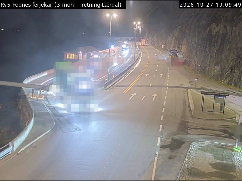 Straßenkamera Fähranleger Fodnes