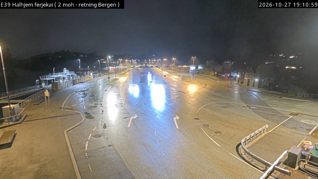 Straßenkamera Fähranleger Halhjem