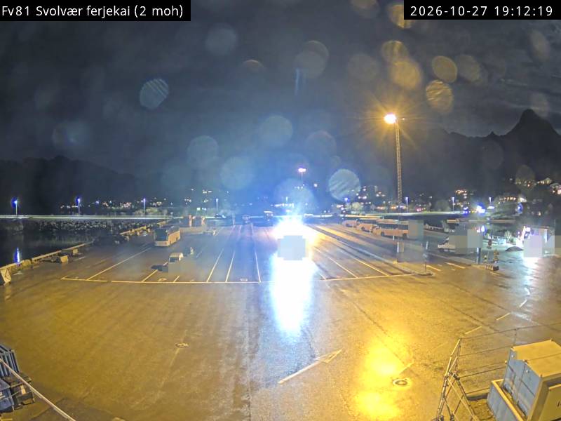 Straßenkamera Fähranleger Svolvær