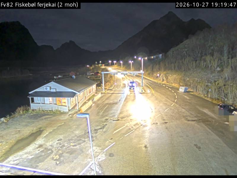 Straßenkamera Fähranleger Fiskebøl