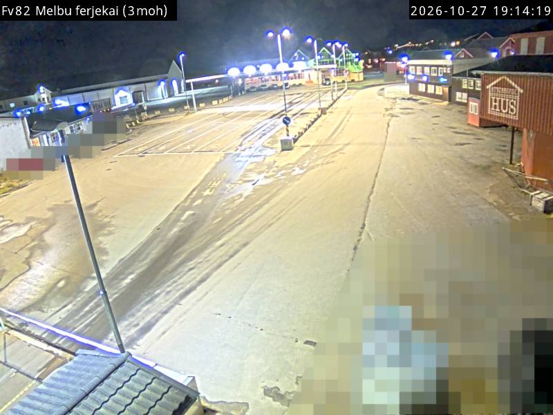 Straßenkamera Fähre Melbu - Fiskebøl