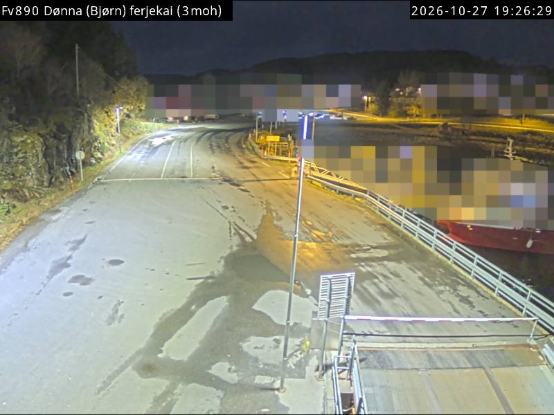 Straßenkamera Fähranleger Dønna (Bjørn)