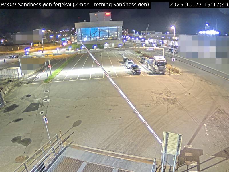Straßenkamera Fähranleger Sandnessjøen