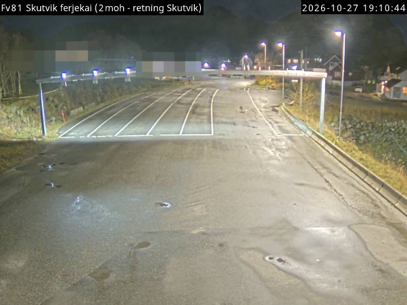 Straßenkamera Fähranleger Skutvik