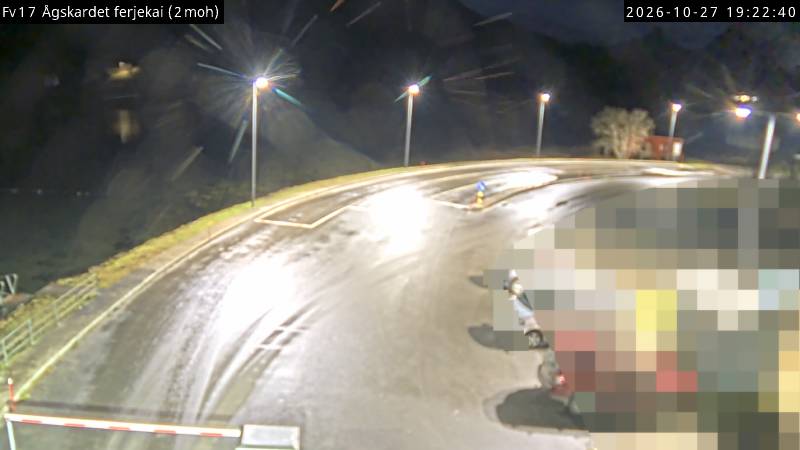 Straßenkamera Fähranleger Ågskardet
