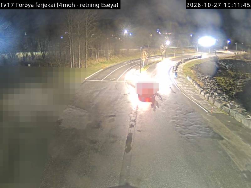 Straßenkamera Fähranleger Forøya
