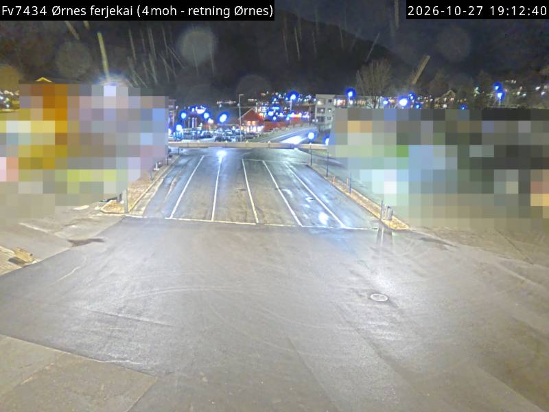 Straßenkamera Fähranleger Ørnes