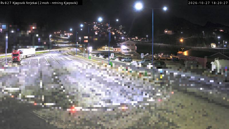 Cámara de carretera Embarcadero de Kjøpsvik