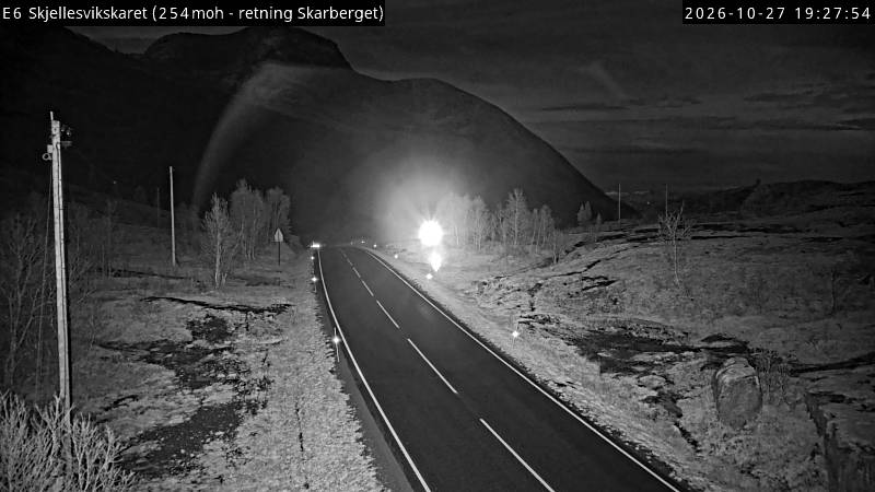 Caméra routière Skjellesvikskaret